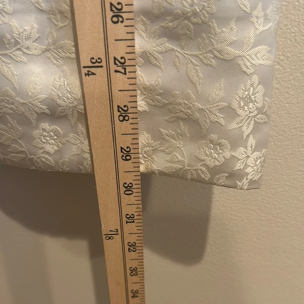 NWOT‎ Satin Free People Blake Mini Shift Dress XS White With Bow Details - Picture 7 of 10